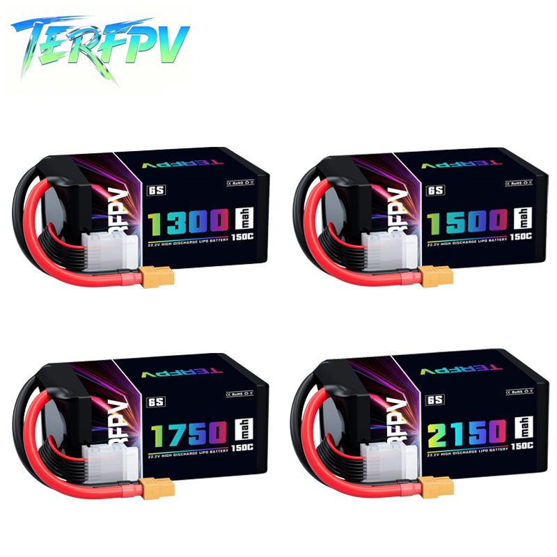 Drone Rc Leading - TERFPV Lipo Battery 6S 22.2V 1300/1500/1750./2150mAh