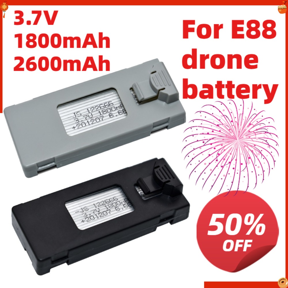 3.7v 1800mAh 2600mAh Remote Co - Drone E88 Rc Quadcopter 评论和价格