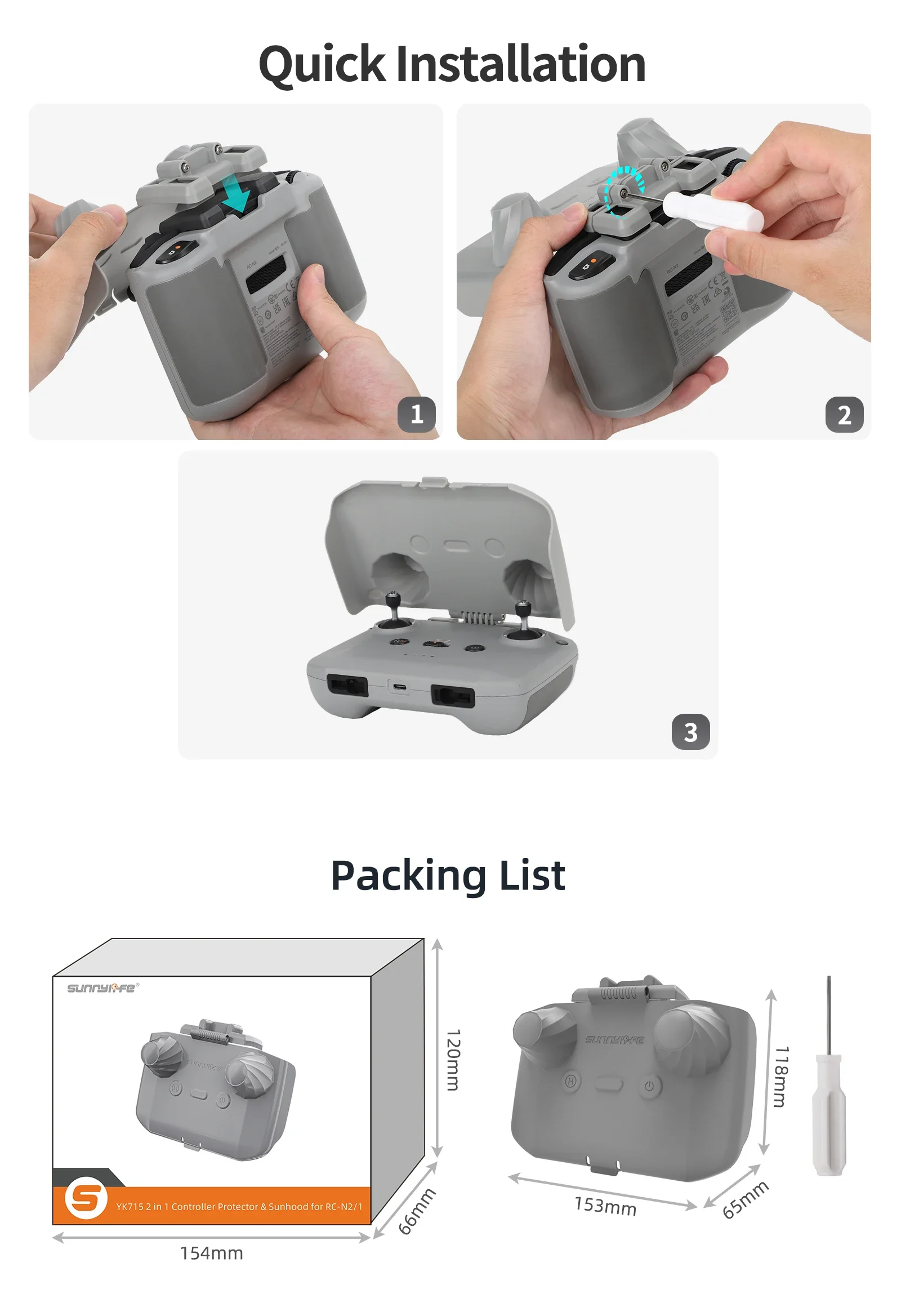 2 in 1 Controller Protector Su - Drone Dji Rc Mini 评论和价格
