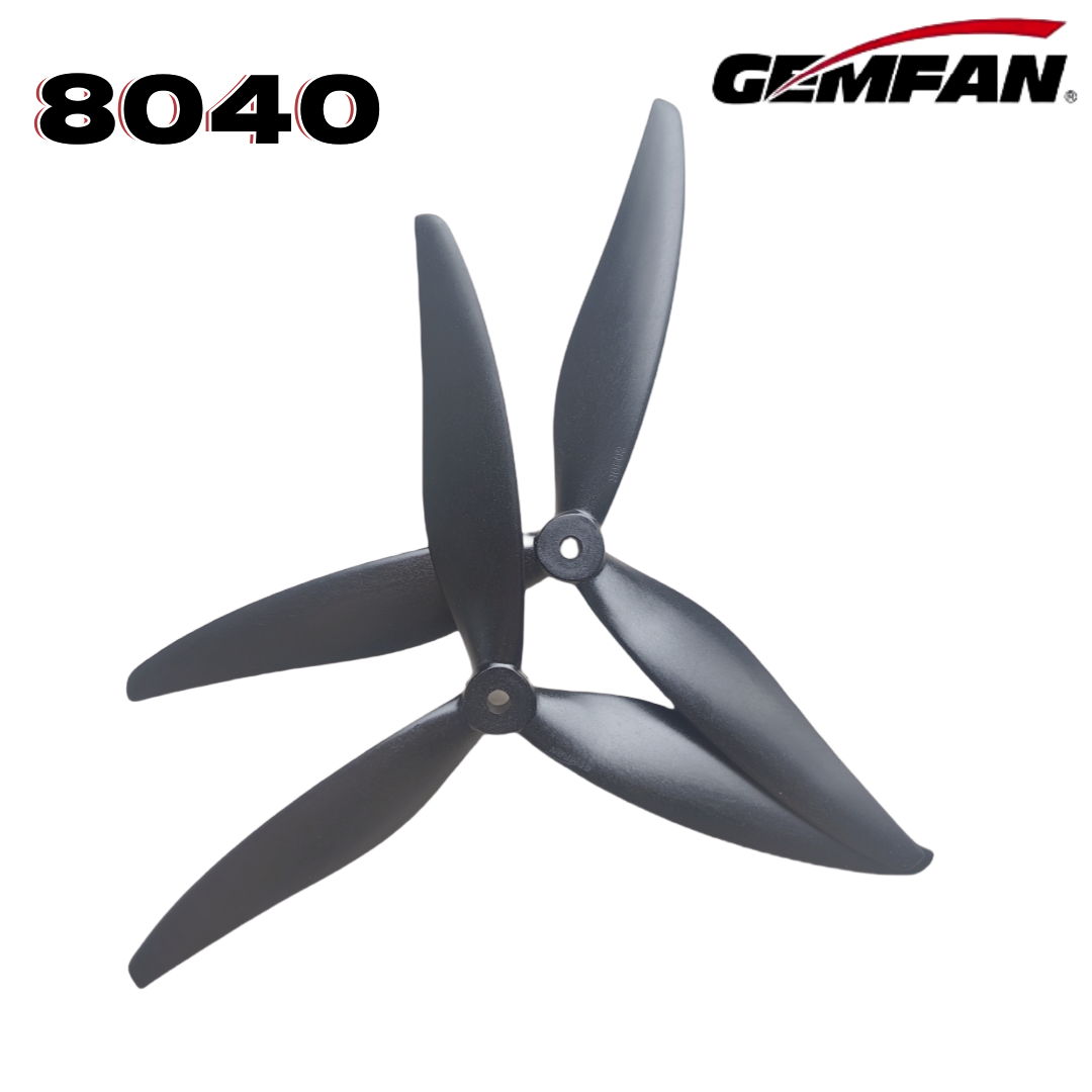 Gemfan 8040 8X4X3 3-blade 8-in - Drone Rc Leading 评论和价格