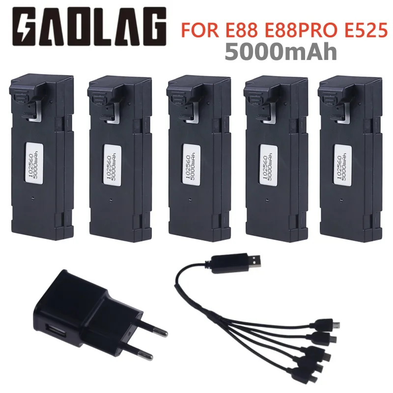 Original Rechargeable 3.7V 500 - Drone E88 Rc Quadcopter 评论和价格