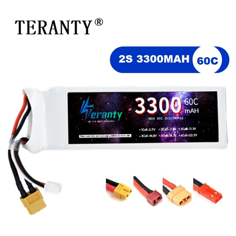 2S 7.4V LiPo Battery 3300mAh 6 - Drone Rc Leading 评论和价格
