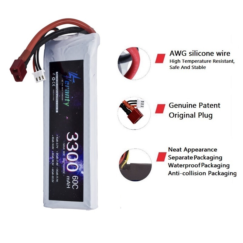 2S 7.4V LiPo Battery 3300mAh 6 - Drone Rc Leading 评论和价格