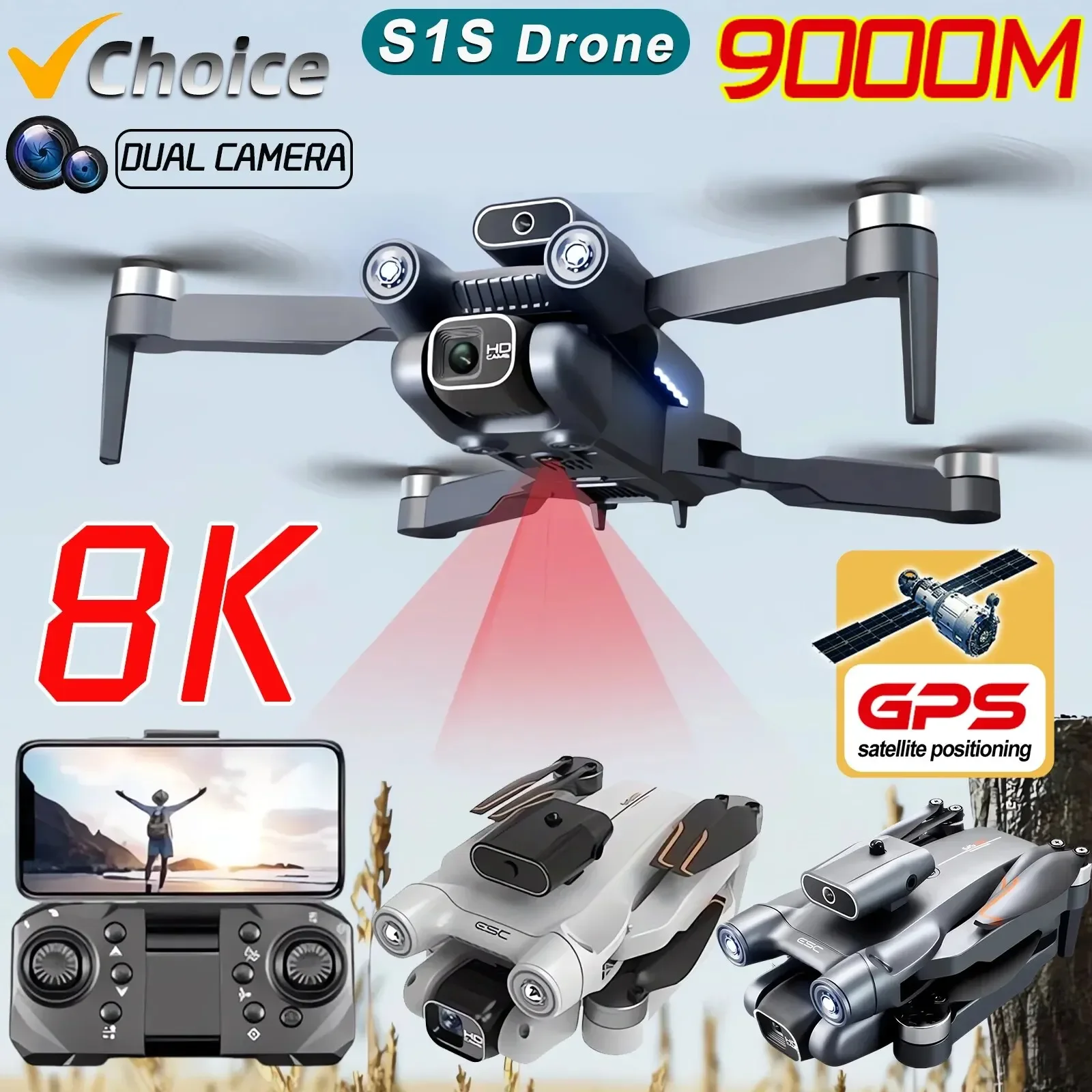 S1S Brushless Drone 4k Profess - Drone S1S Rc Quadcopter 评论和价格
